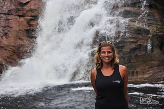 Cachoeira do rio Vermelho, na Várzea do Braço, em Santo Amaro da Imperatriz, perto de Florianópolis, em Santa Catarina